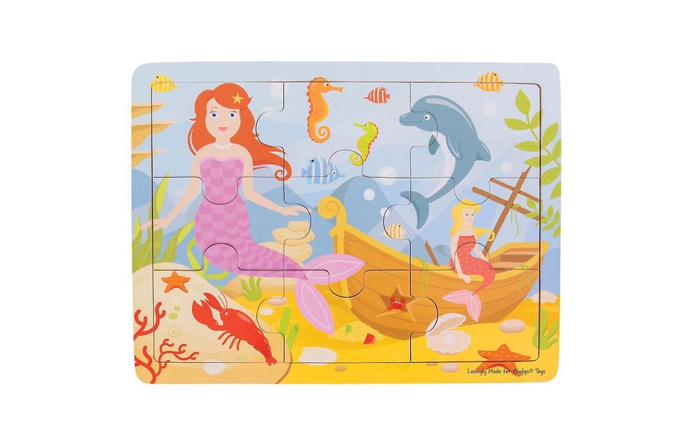 Bigjigs Toys Tray Puzzle - Mermaid
