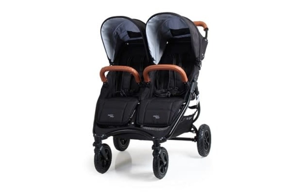baby stroller with leather handle