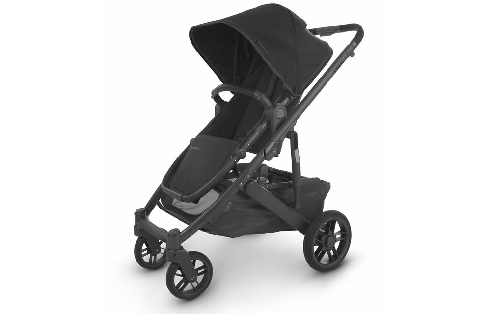 Uppa Baby Cruz V2 Stroller In JAKE (black/carbon/black leather)