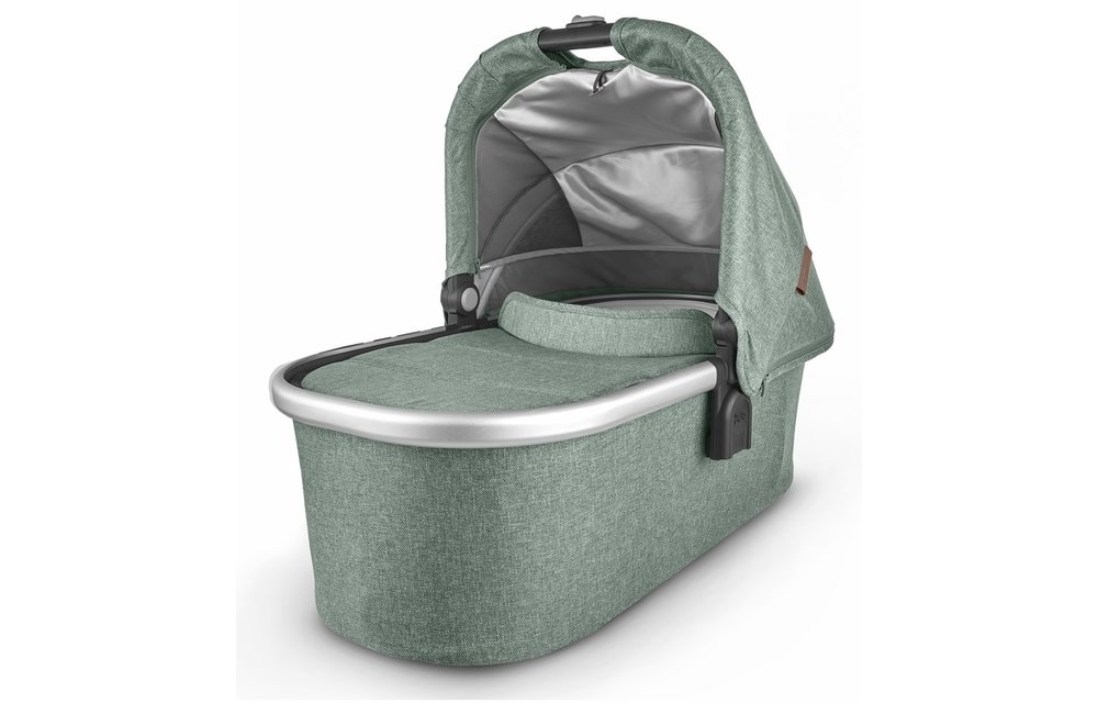 Uppa Baby Vista-Cruz V2 Bassinet- EMMETT (green mélange/silver/saddle leather)