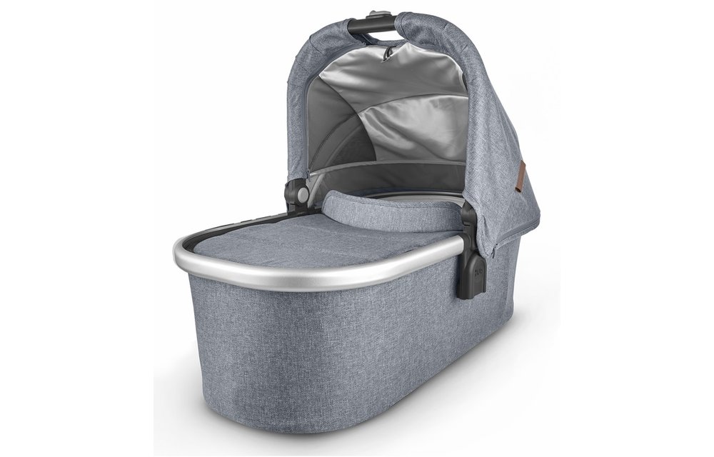 Uppa Baby Vista-Cruz V2 Bassinet - GREGORY (blue mélange/silver/saddle leather)