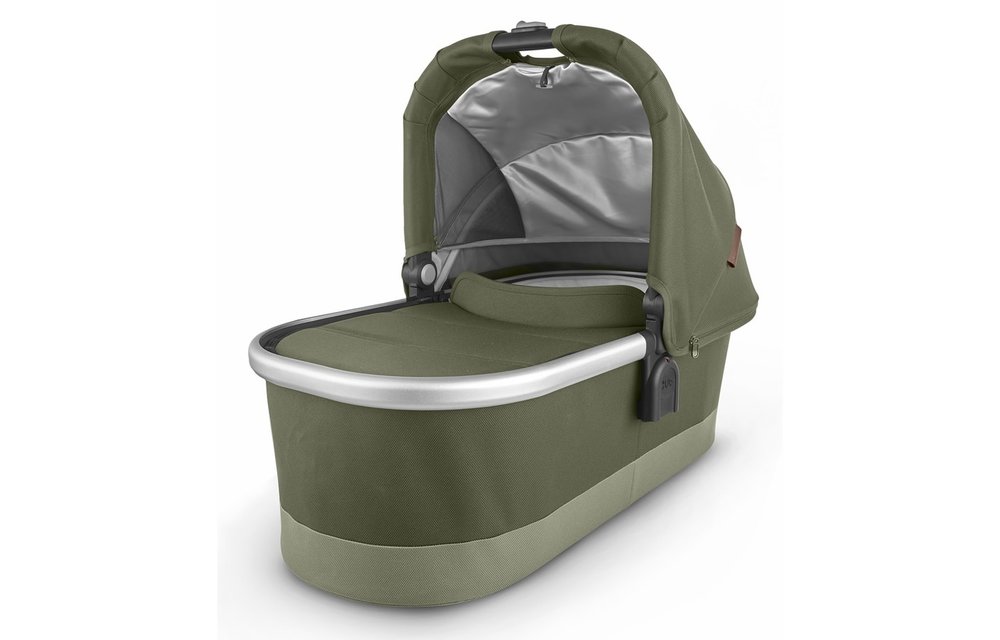 Uppa Baby Vista-Cruz V2 Bassinet - HAZEL (olive/silver/saddle leather)