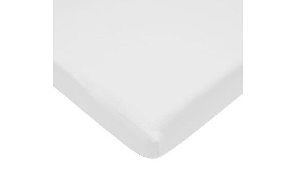 American Baby Knit Porta Crib Sheet In White