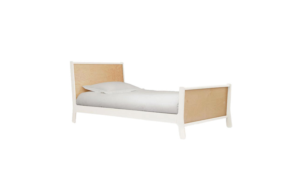 Oeuf Sparrow Collection Twin Bed In White/Birch
