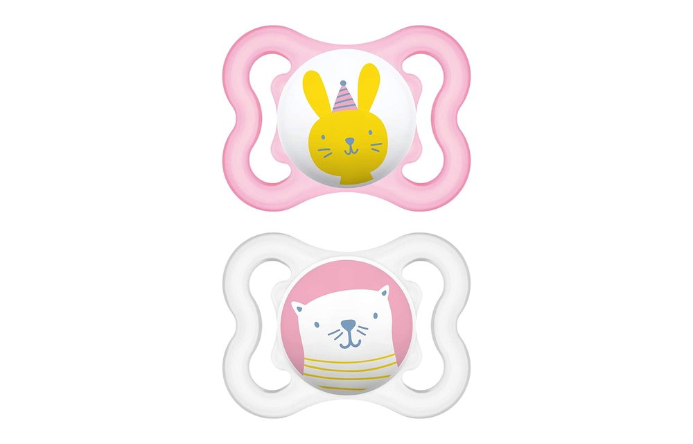 Mam Mini Air Pacifier 2-Pack (Assorted) - 0-6 months