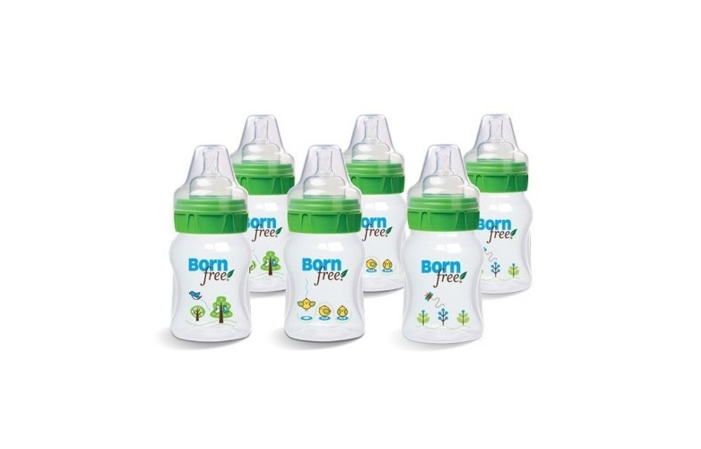 CLOSEOUT!!! Born Free Decoarated Plastic Bottle - 6 Pack (5 Ounce)