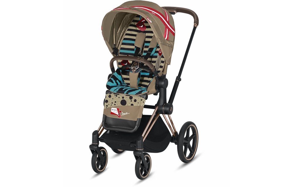 Cybex Priam Complete Stroller - Rose Gold/Karolina Kurkova One Love
