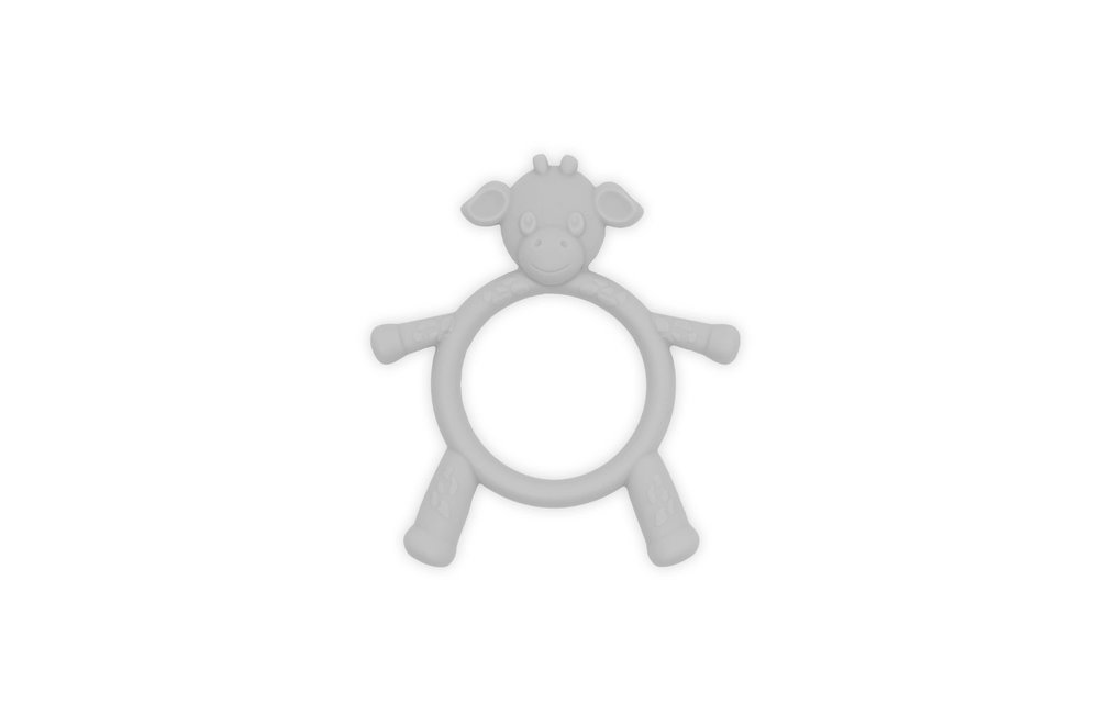 Little Giraffe Teething Toy In Silver