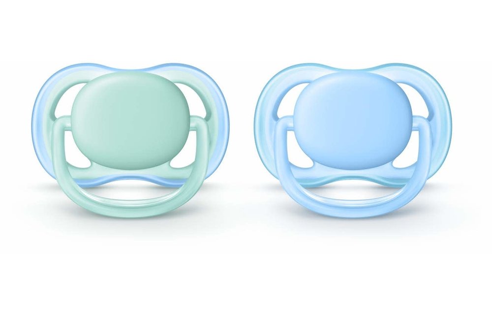 Philips Avent Air Pacifier 0-6 Month Blue-Green 2 Pk