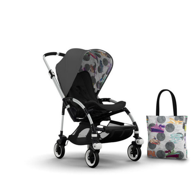 CLOSEOUT!! Bugaboo Bee3 Andy Warhol Accessory Pack In Dark Grey- Transport