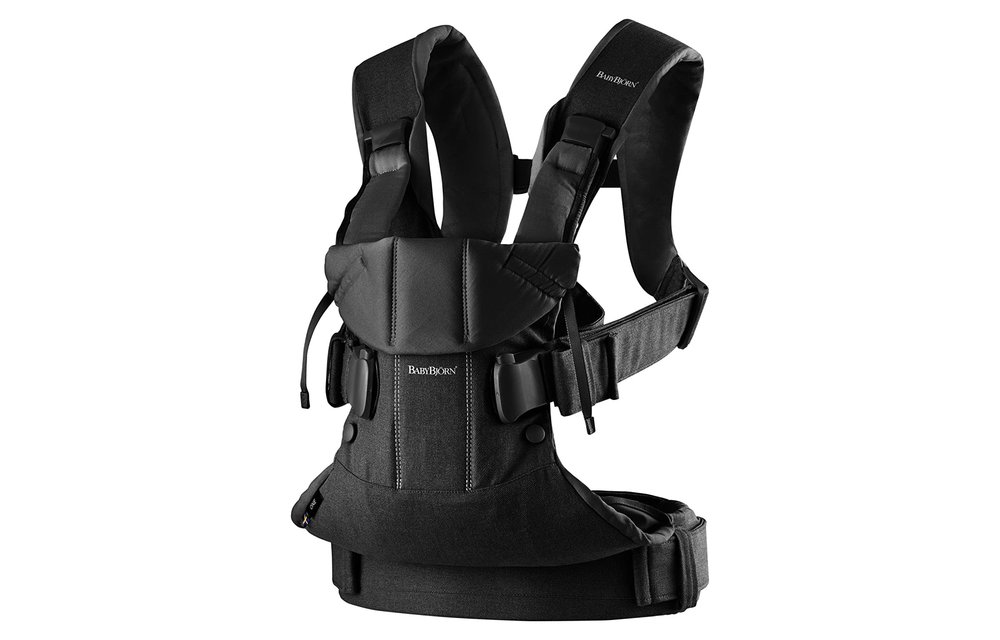 BABYBJORN Baby Carrier One, Cotton In Black