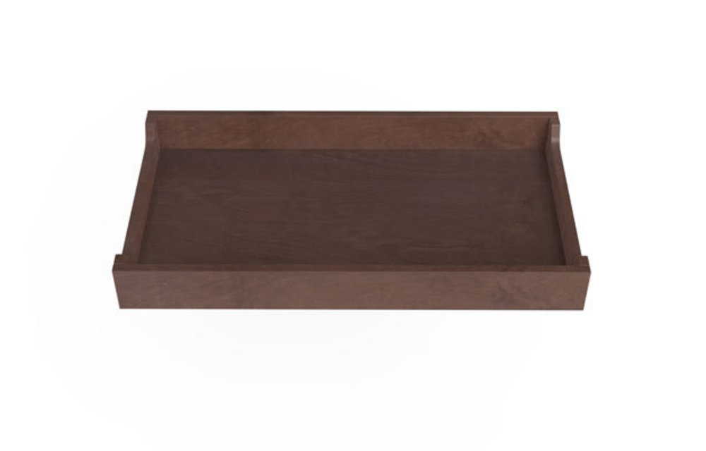 Spot On Square 34'' Wide Changing Tray-Walnut Stain
