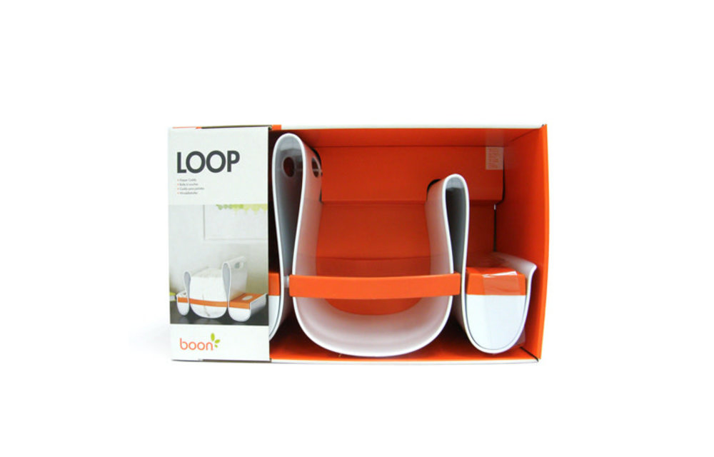 Boon Loop Diaper Caddy In Orange