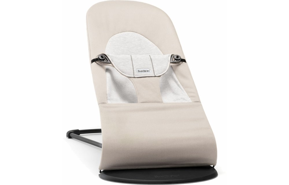 BABYBJORN Bouncer Balance Soft Cotton, Jersey - Beige/Grey