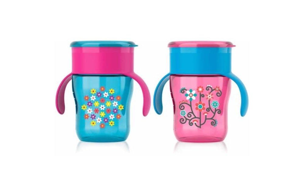 Avent Natural Drinking Cup, 9 oz, 2 pk Girl