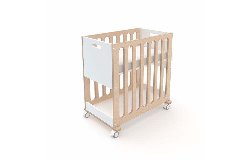 Oeuf Fawn 2 In 1 Bassinet -Crib System In White/Birch