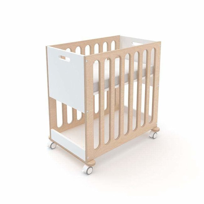 Oeuf Fawn 2 In 1 Bassinet -Crib System In White/Birch