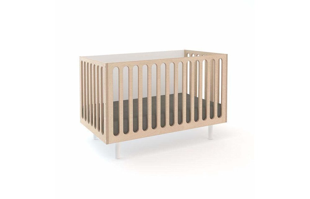 Oeuf Fawn 2 In 1 Bassinet -Crib System In White/Birch