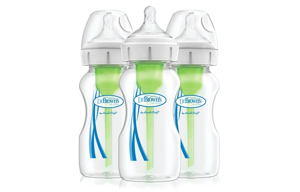 Dr. Brown's 9 oz/270 ml Options+ Wide-Neck Bottle, PP, 3-Pack