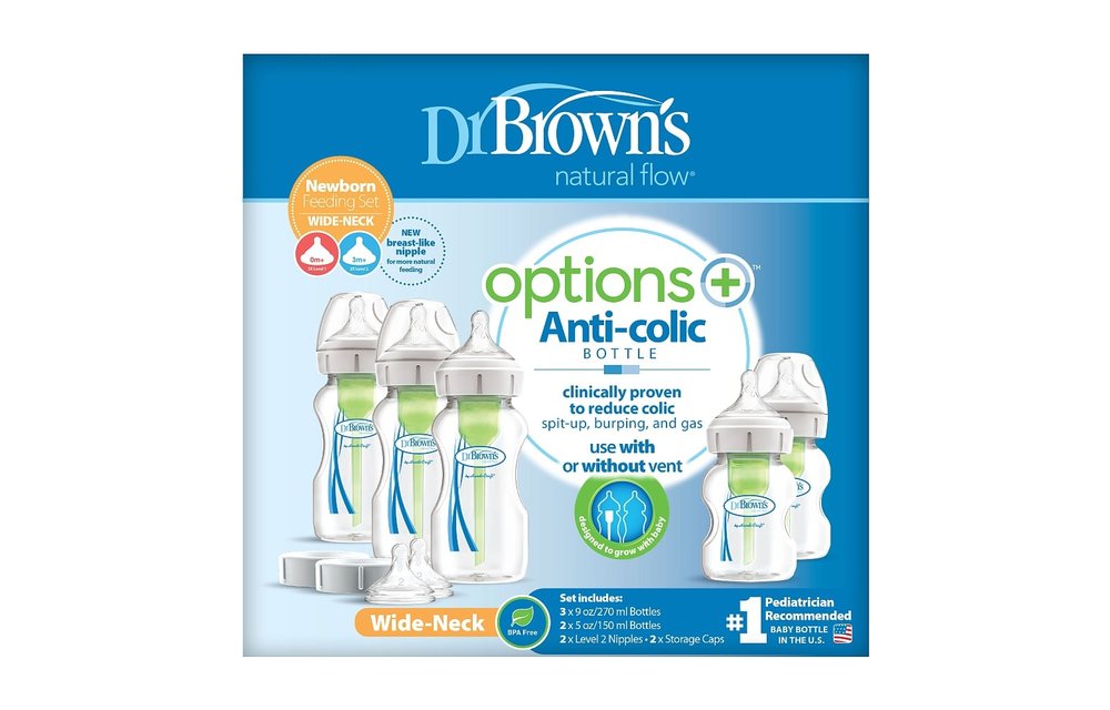 Dr. Brown's Options+ Wide-Neck Newborn Feeding Set, PP