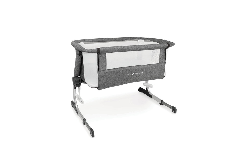 Baby Delight Beside Me Dreamer Bassinet & Bedside Sleeper – Charcoal Tweed