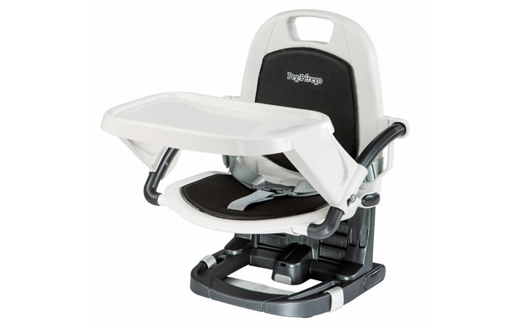 Peg Perego Rialto Booster Seat Highchair In Licorice- Black