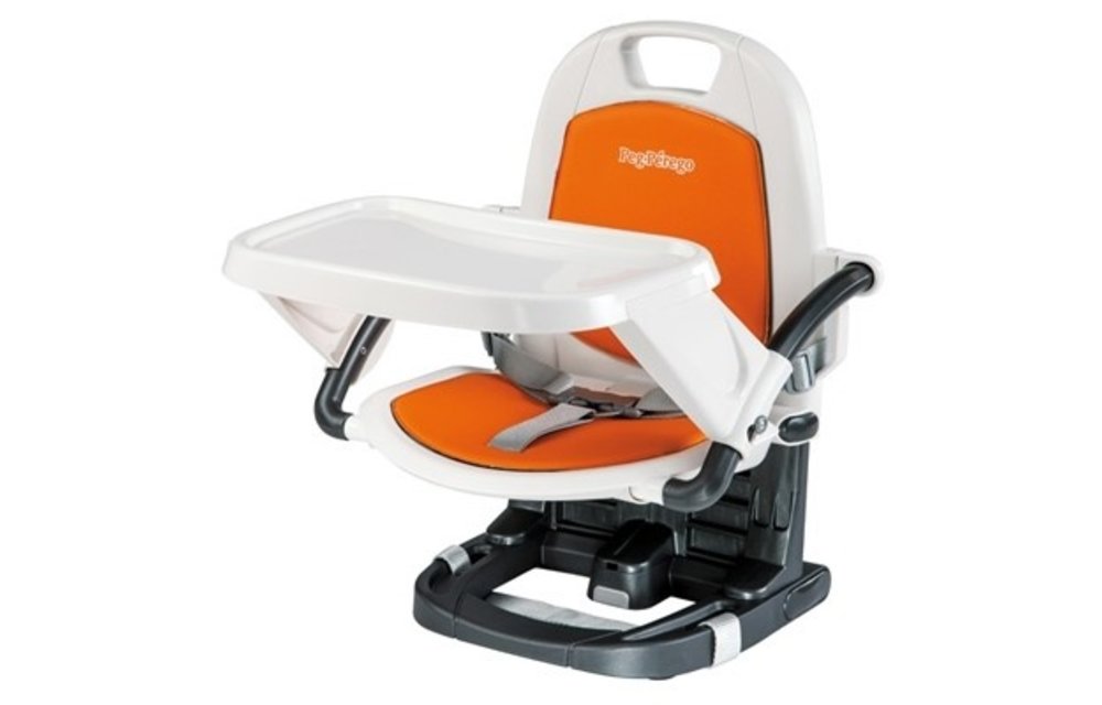 Peg Perego Rialto Booster Seat Highchair In Arancia-Orange