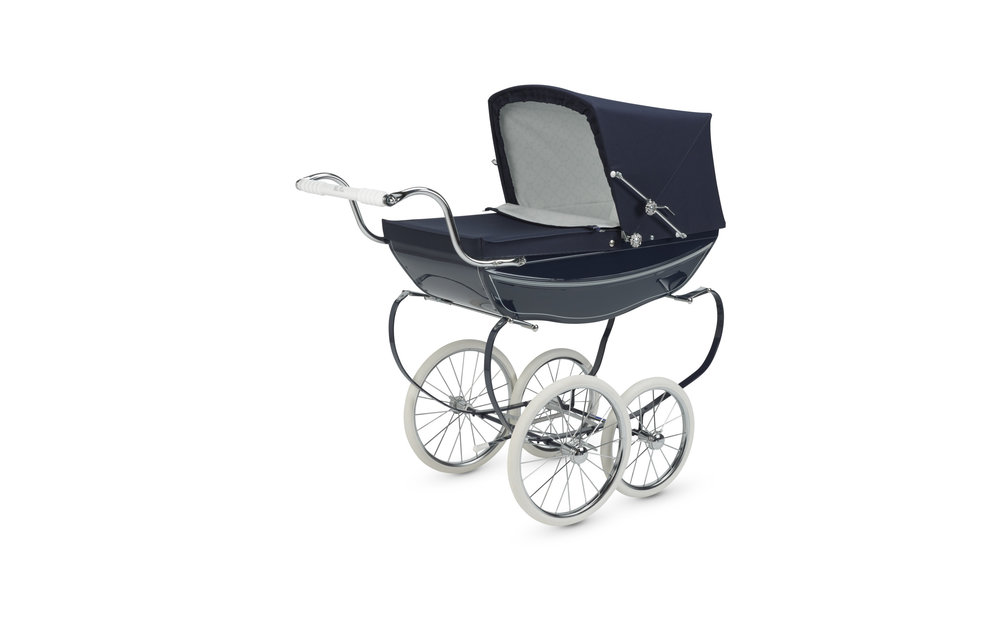 Silver Cross Doll Carriage Oberon- Navy