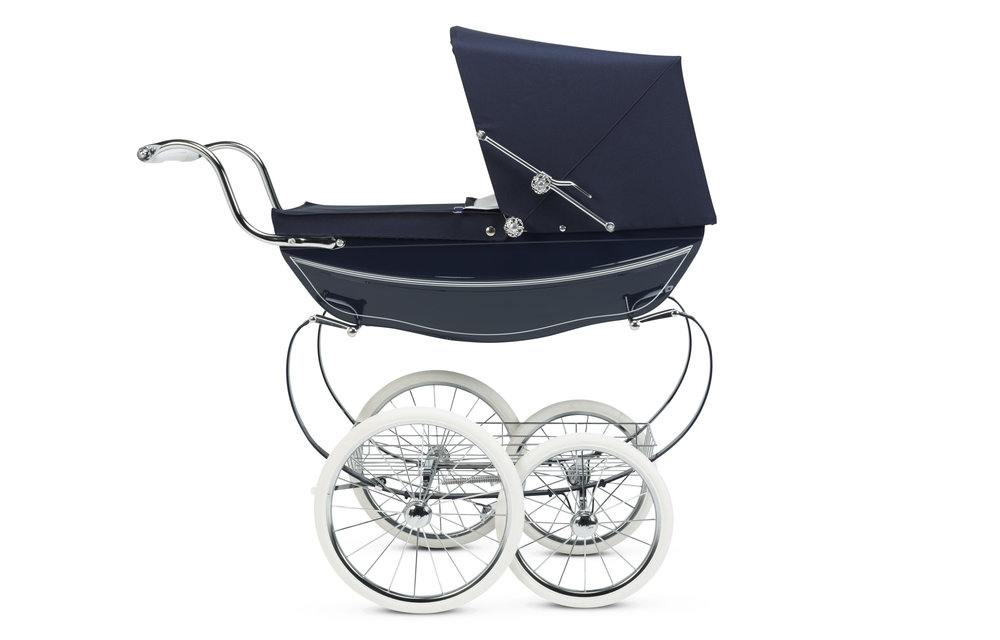 Silver Cross Doll Carriage Oberon- Navy