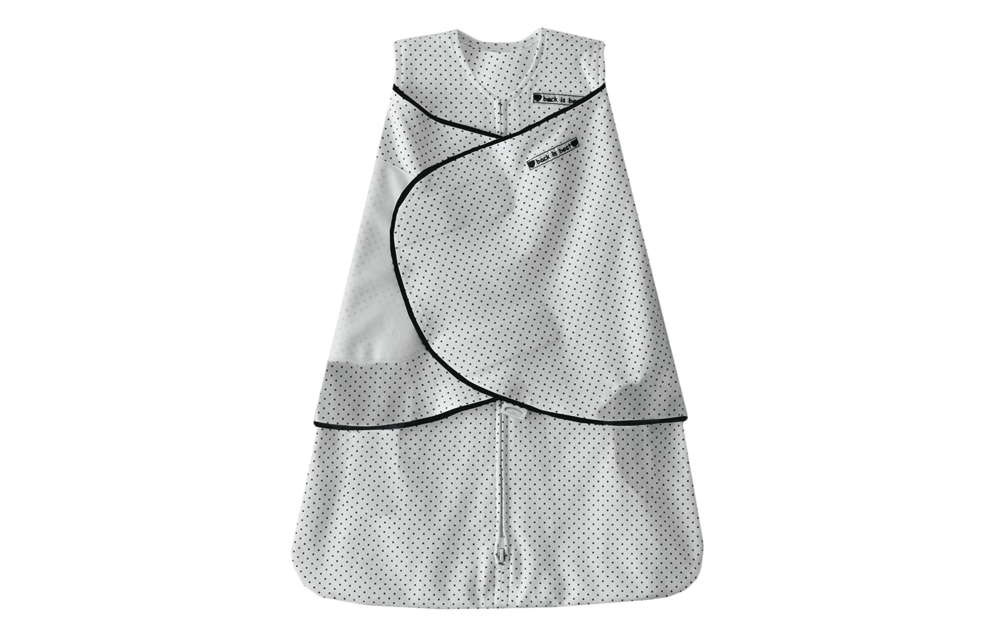 HALO SleepSack Swaddle 100% Cotton Navy Pin Dot Small