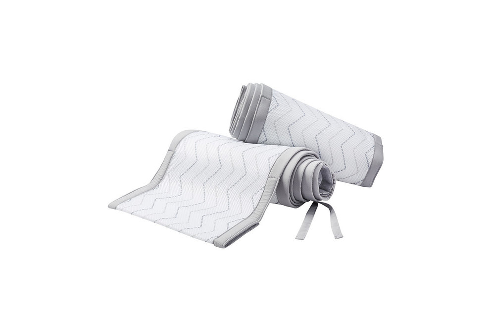 Breathable Baby Breathable Printed Liner-Gray Chevron/Gray