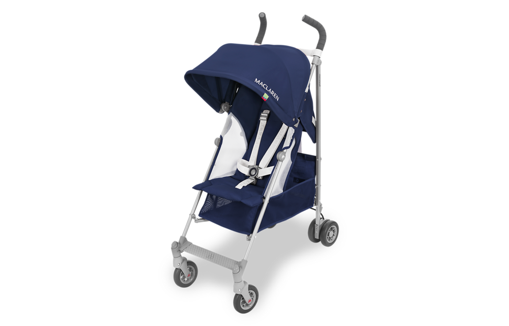 Maclaren Globetrotter Stroller In Medieval Blue-White