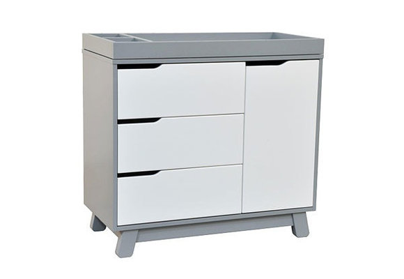 Baby Letto Hudson Dresser With Changer Tray In White With Grey
