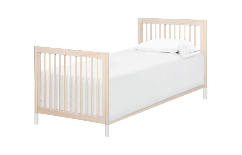 Baby Letto Gelato 4 In 1 Mini Crib In Washed Natural- With White Feet (Pad Included)