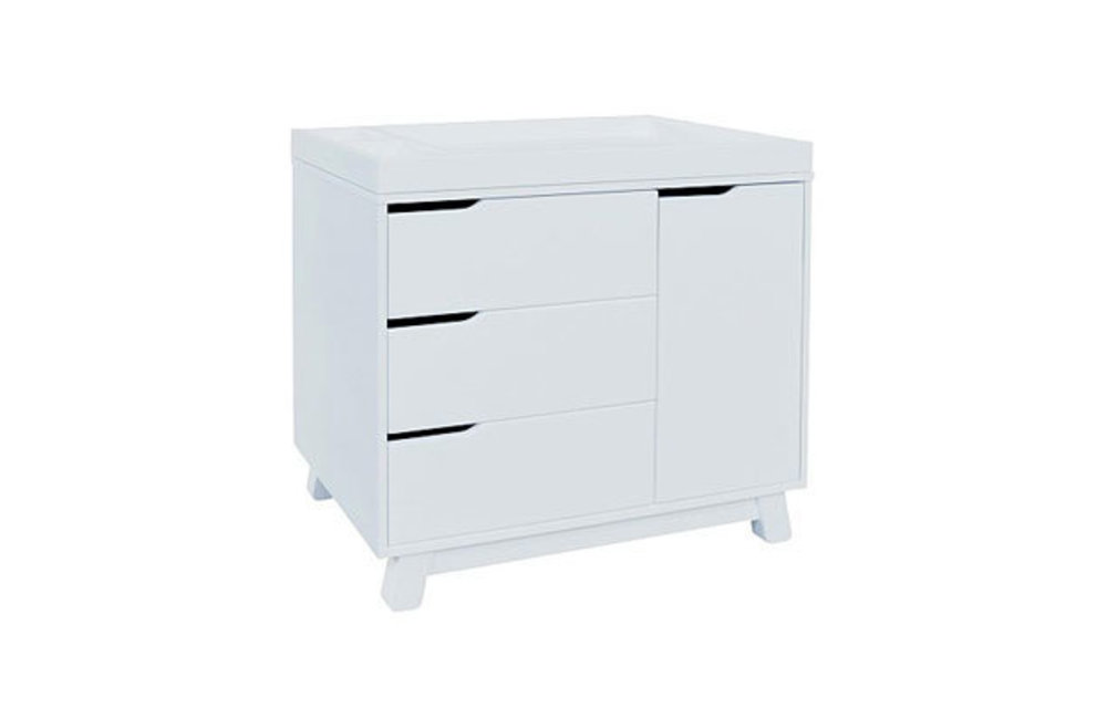 Baby Letto Hudson Dresser With Changer Tray In White With White