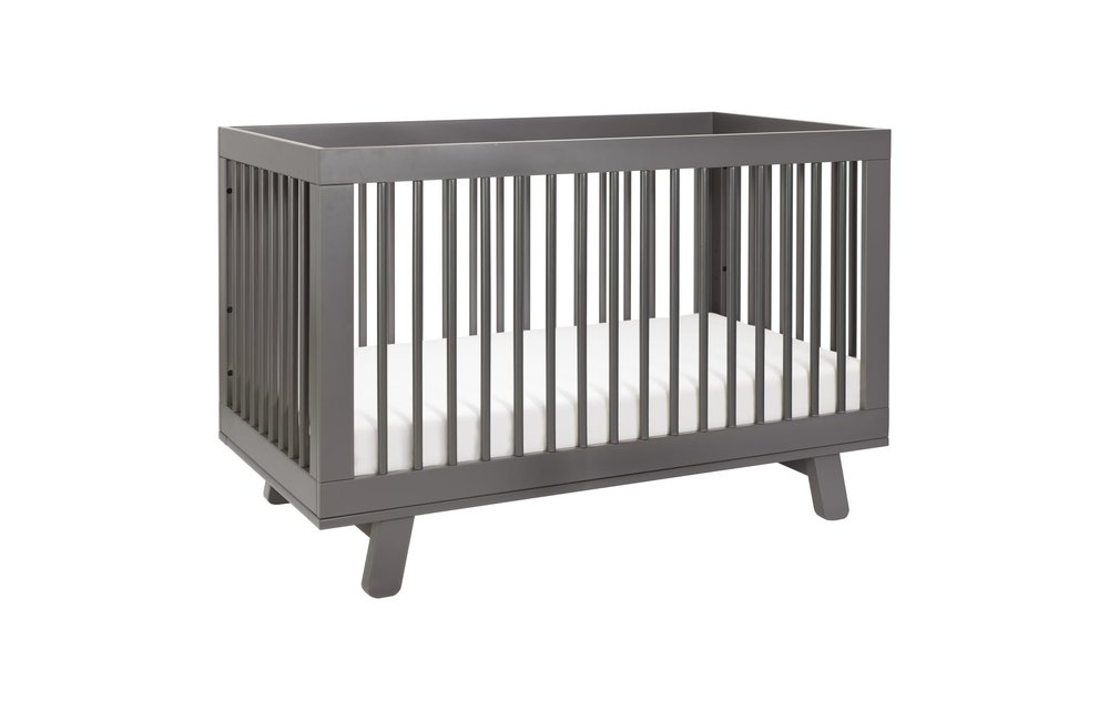 Baby Letto Hudson 3 In 1 Convertible Crib With Toddler Rail In Slate