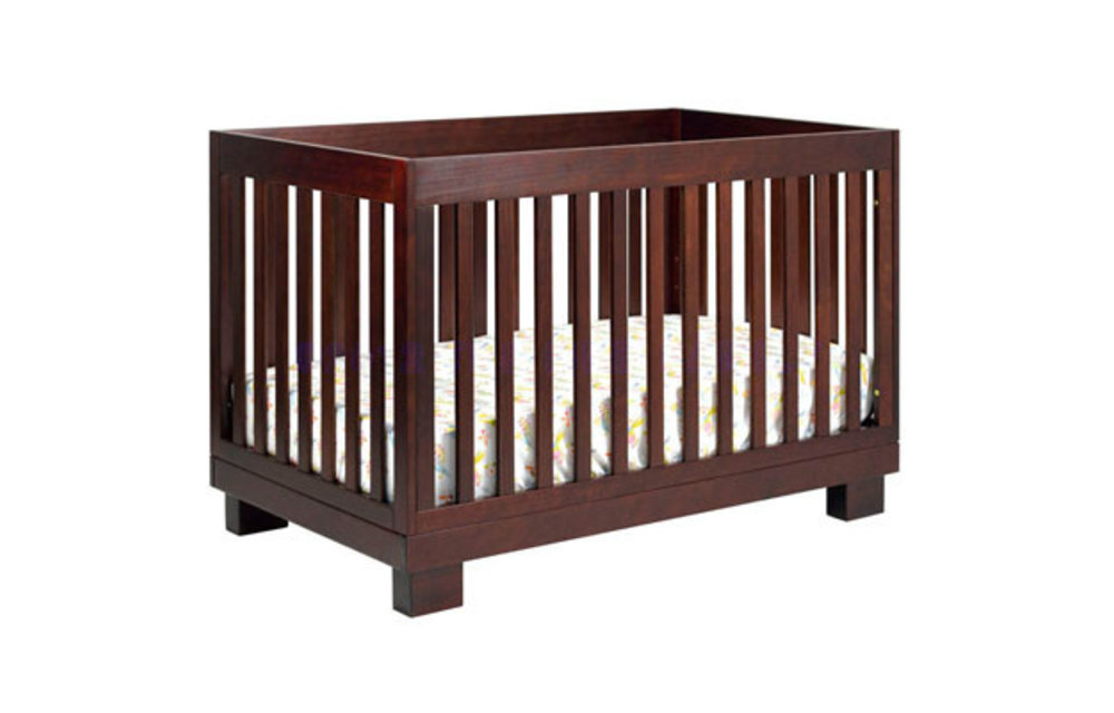 Baby Letto Modo 3 In 1 Convertible Crib With Toddler Rail In Espresso