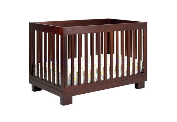 Baby Letto Modo 3 In 1 Convertible Crib With Toddler Rail In Espresso