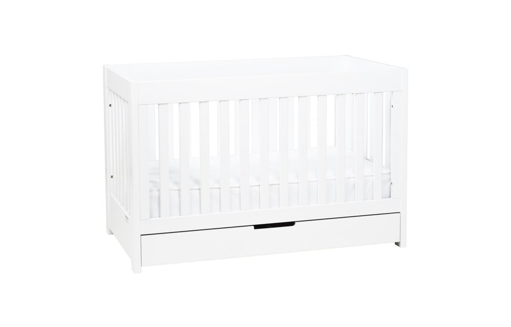Baby Letto Mercer 3 In 1 Convertible Crib With Toddler Rail In White