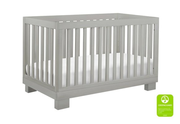 Baby Letto Modo 3 In 1 Convertible Crib With Toddler Rail In Gray