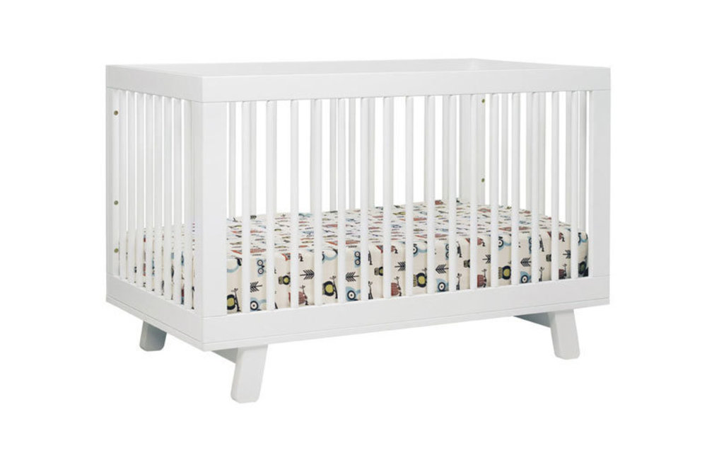 Baby Letto Hudson 3 In 1 Convertible Crib With Toddler Rail In White