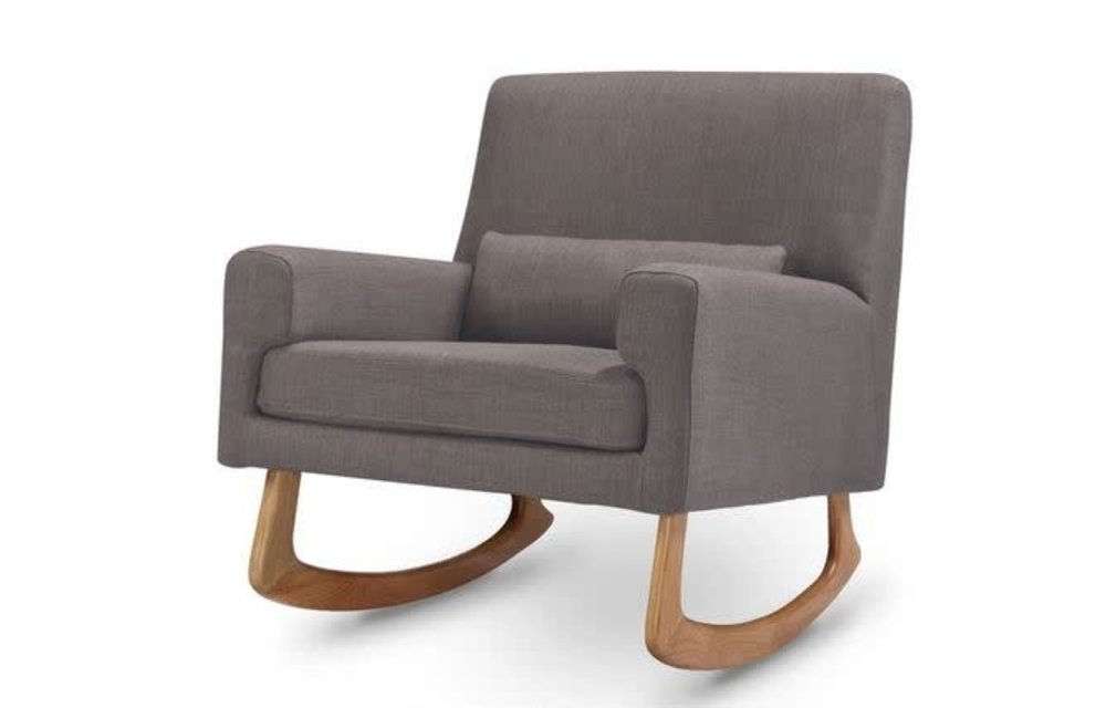 Nursery Works Sleepytime Rocker In Pebble Tweed With Light Legs