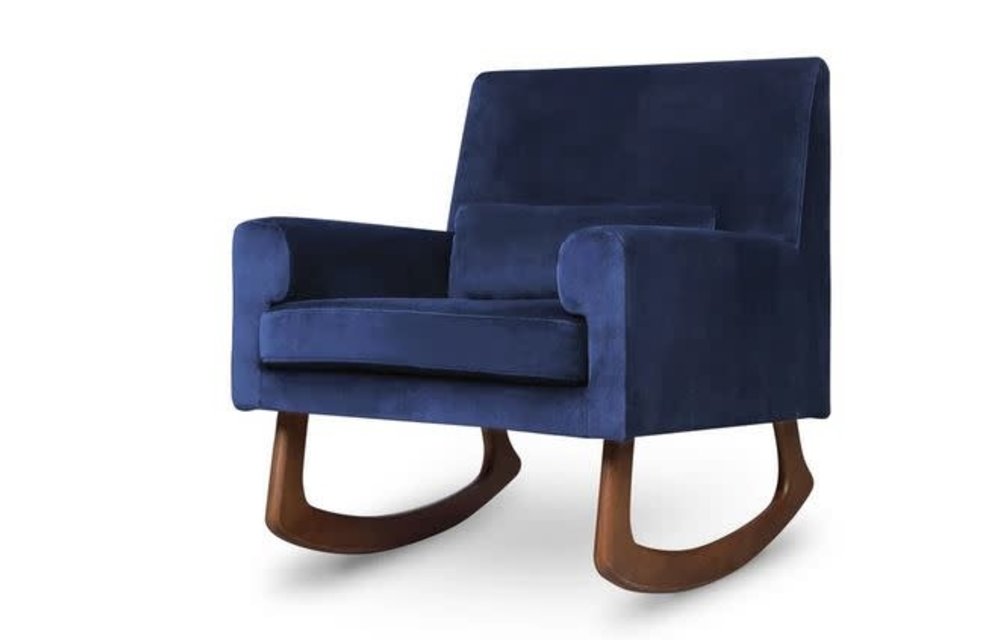 Nursery Works Sleepytime Rocker In Navy Velvet