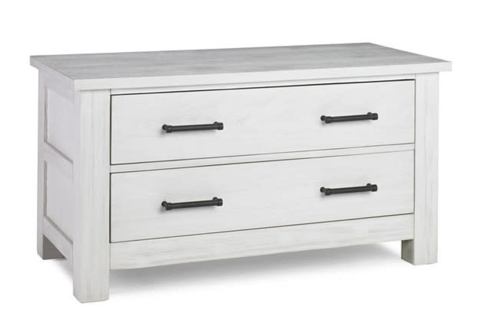 Dolce Babi Lucca 2 Drawer Chest In Sea Shell White