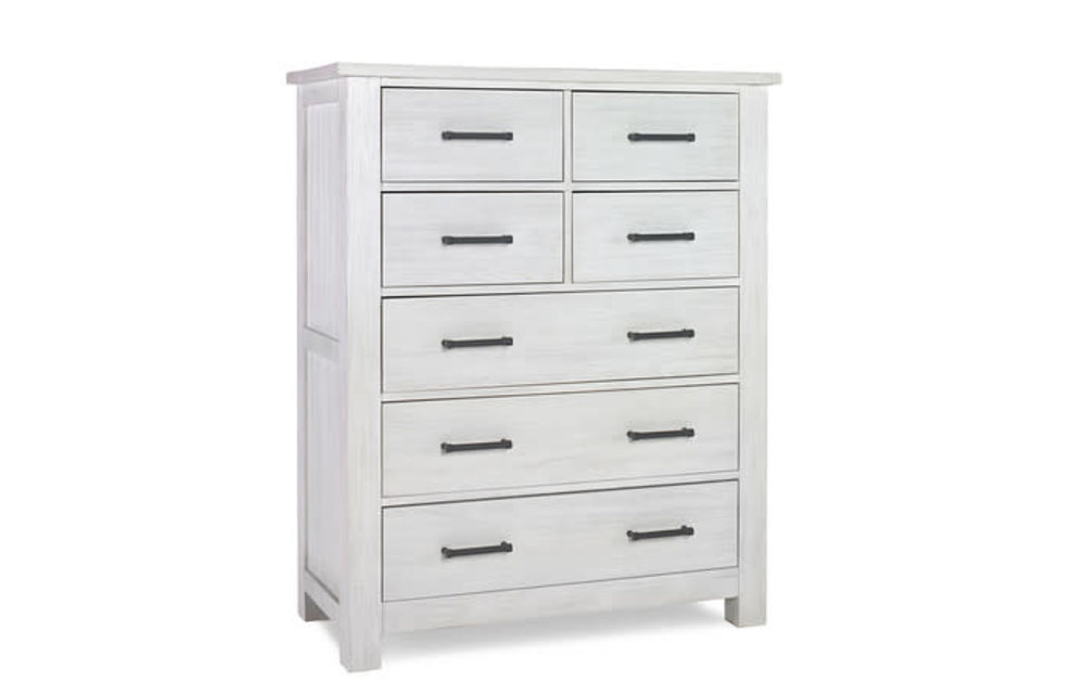 Dolce Babi Lucca 7 Drawer Chest - In Sea Shell White