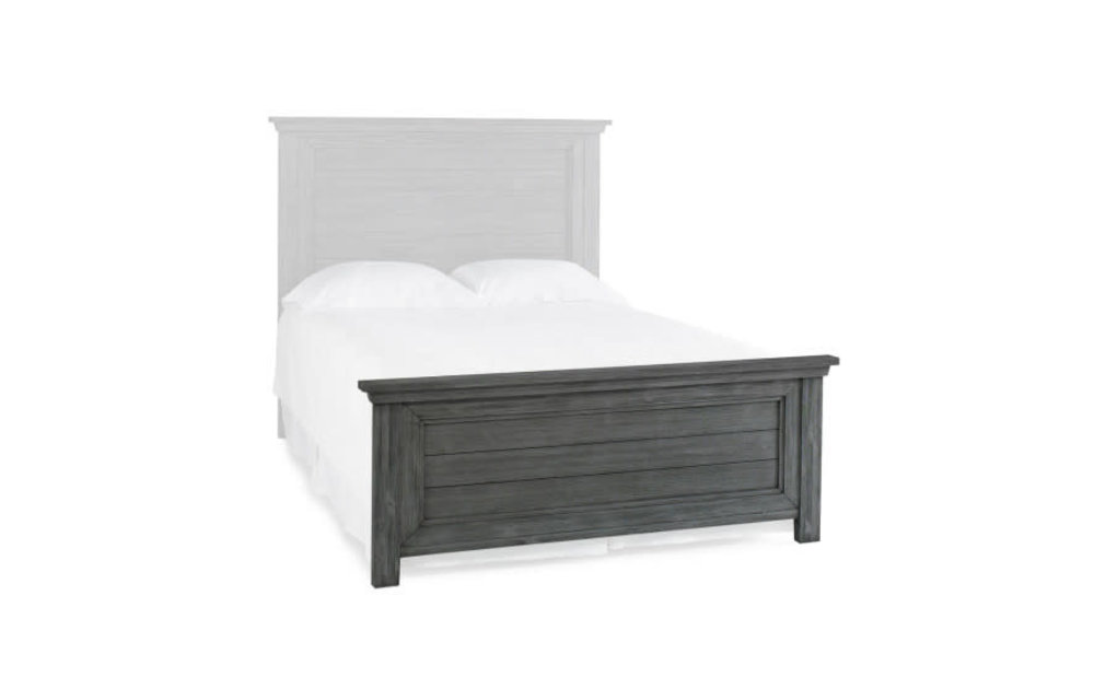 Dolce Babi Lucca Low Profile Footboard In Weathered Grey