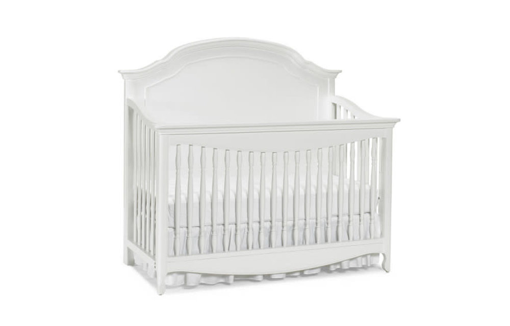 Dolce Babi Alessia Full Panel Convertible Crib In Bright White