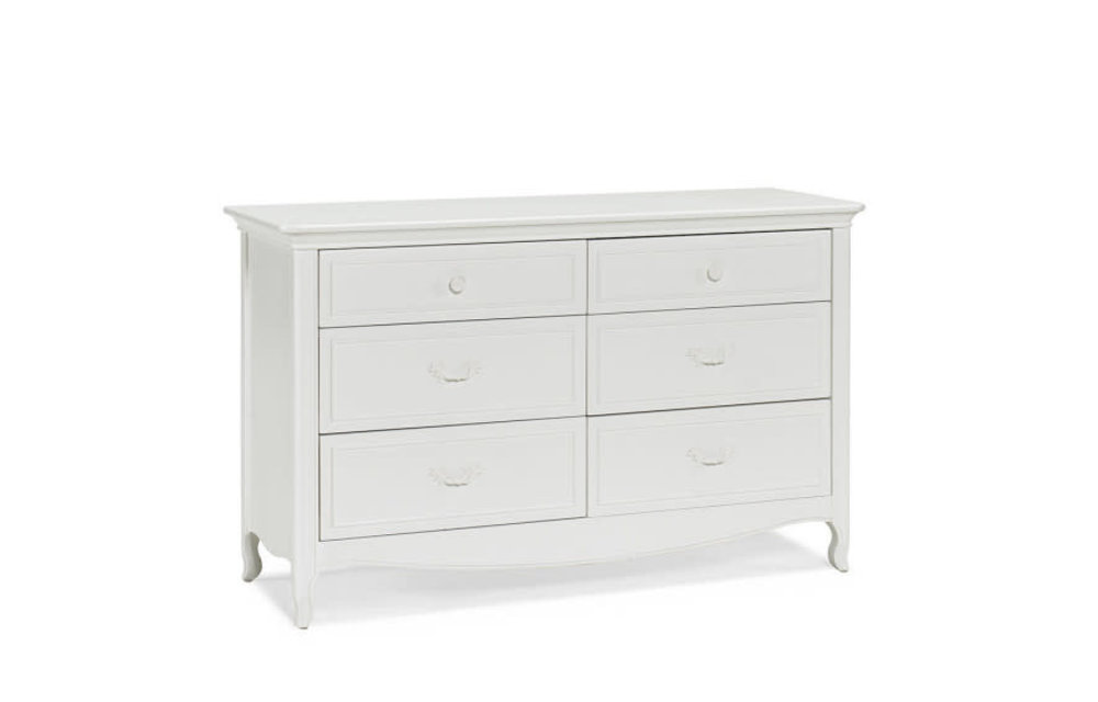 Dolce Babi Alessia Double Dresser In Bright White
