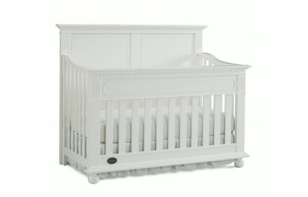 Dolce Babi Naples Full Panel Convertible Crib In Snow White
