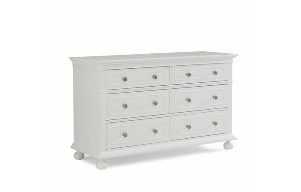 Dolce Babi Naples Double Dresser In Snow White